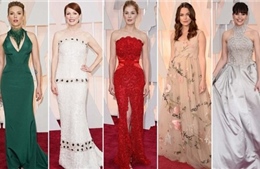 Duyên dáng váy áo tại giải Oscar 2015