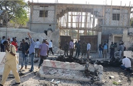 Dinh tổng thống Somalia trúng đạn cối 