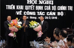 Trao quyết định của Bộ Chính trị về nhân sự tỉnh Bắc Giang 