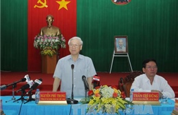 Tổng Bí thư Nguyễn Phú Trọng thăm, làm việc tại Trà Vinh