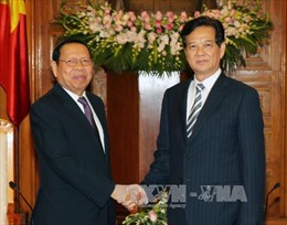 Thủ tướng Nguyễn Tấn Dũng tiếp Bộ trưởng Kế hoạch Campuchia