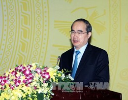 Chủ tịch Mặt trận Tổ quốc Việt Nam tiếp Tổng Giám đốc Samsung Việt Nam 