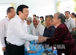 Chủ tịch nước Trương Tấn Sang thăm và làm việc tại Bình Thuận