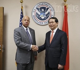 Bộ trưởng Trần Đại Quang hội đàm Bộ trưởng An ninh nội địa Mỹ