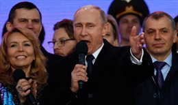 Tổng thống Putin: Nga sẽ vượt qua mọi thách thức hậu Crimea