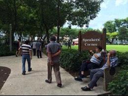 Singapore cấm biểu tình, tụ tập tại Speakers&#39; Corner 