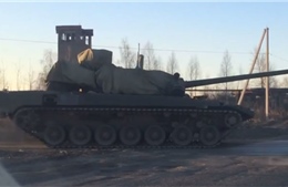 Lộ video xe tăng tân tiến bí mật của Nga