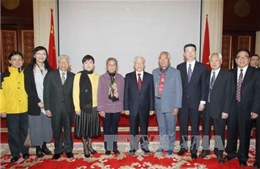 Tổng Bí thư gặp mặt đại diện Hội Hữu nghị đối ngoại nhân dân Trung Quốc 