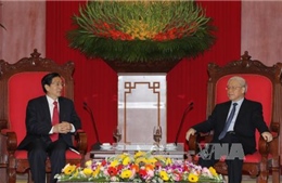 Tổng Bí thư  tiếp Đoàn cấp cao Bộ Công an Trung Quốc 