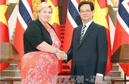 Thủ tướng Nguyễn Tấn Dũng hội đàm với Thủ tướng Na Uy Erna Solberg