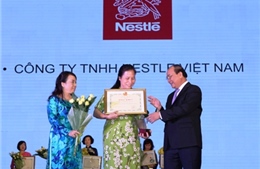 Nestlé nhận giải thưởng &#39;Thương hiệu vàng thực phẩm Việt Nam&#39;