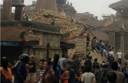 Video cảnh hỗn loạn sau động đất tại Nepal