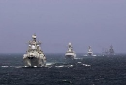 Nga-Trung lần đầu tập trận chung trên Địa Trung Hải 