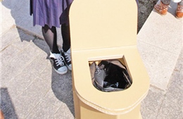 Phát minh &#39;toilet khẩn cấp&#39;  của học sinh Nhật Bản