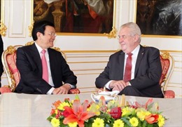 Chủ tịch nước Trương Tấn Sang hội đàm với Tổng thống Séc 
