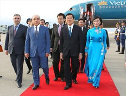 Chủ tịch nước kết thúc tốt đẹp chuyến thăm Azerbaijan