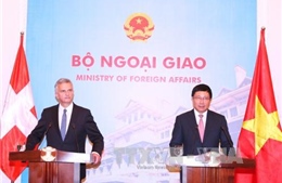 Phó Thủ tướng Phạm Bình Minh hội đàm với Ngoại trưởng Thụy Sỹ 