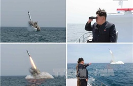 Ông Kim Jong Un theo dõi phóng thử tên lửa chống hạm 