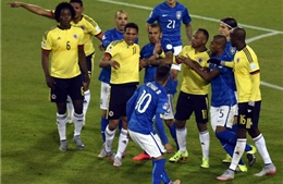 Neymar nhận thẻ đỏ, Brazil bại trận trước Colombia