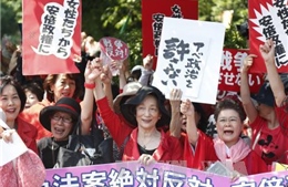 Gần 60% người Nhật Bản phản đối dự luật an ninh 
