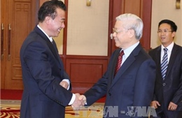Tổng Bí thư Nguyễn Phú Trọng tiếp Đại sứ Triều Tiên 