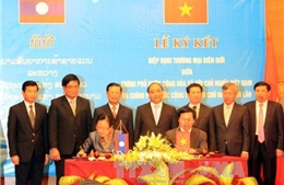 Ký kết Hiệp định thương mại biên giới Việt Nam - Lào