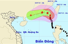 Bão số 2 di chuyển theo hướng Bắc Tây Bắc, Tây Tây Bắc 