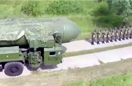 Tên lửa Topol-M tham gia diễn tập ở ngoại ô Moskva