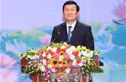 Chủ tịch nước dự lễ khánh thành Dự án mở rộng Công ty Thép Vina Kyoei 