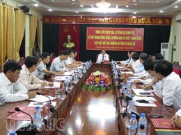 Đồng chí Tô Huy Rứa thăm, làm việc tại tỉnh Nghệ An