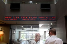 Thị trường chứng khoán Hy Lạp giảm tốc độ mất giá 