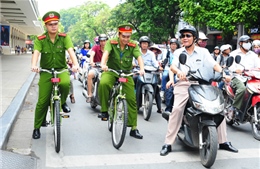 Thí điểm mô hình Cảnh sát tuần tra bằng xe đạp 