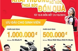 Honda Việt Nam chi 56,5 tỷ đồng khuyến mãi mùa tựu trường
