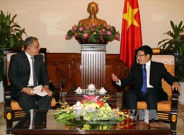 Phó Thủ tướng Phạm Bình Minh tiếp Thứ trưởng Ngoại giao Pakistan 
