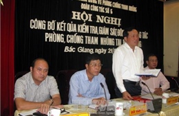 Công bố kết quả kiểm tra giám sát chống tham nhũng tại Bắc Giang