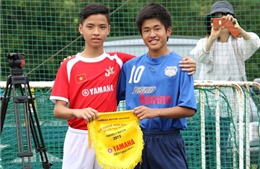 U13 bóng đá học đường Yamaha du đấu thành công ở Nhật Bản