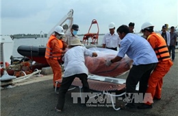 Lật tàu cá trên biển Bình Thuận: Đưa thi thể 2 ngư dân vào bờ 