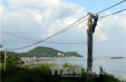 Xây dựng đường dây 110kV vượt biển dài nhất Việt Nam 