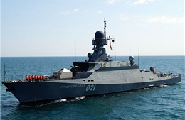 Gần 20 đội tàu Hạm đội Caspi - Nga diễn tập báo động 