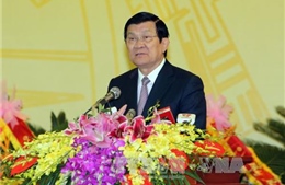 Chủ tịch nước dự khai mạc Đại hội đại biểu Đảng bộ tỉnh Hòa Bình