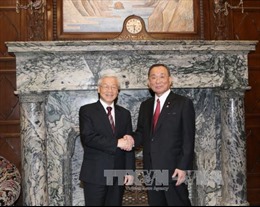 Tổng Bí thư Nguyễn Phú Trọng hội kiến Chủ tịch Thượng viện Nhật Bản 