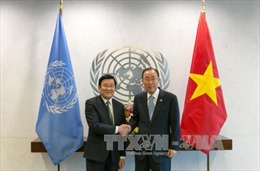 Chủ tịch nước hội kiến Tổng thư ký LHQ Ban Ki-moon