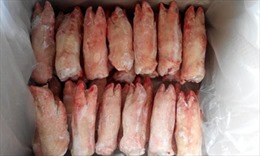 Thu giữ hơn 6 tạ sản phẩm lợn đông lạnh nhập lậu