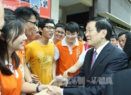 Chủ tịch nước thăm trường Đại học Việt Đức 