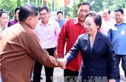 Phó Chủ tịch nước Nguyễn Thị Doan thăm tỉnh Viêng Chăn