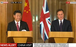 Chủ tịch Trung Quốc hội đàm với Thủ tướng Anh 