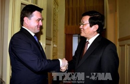 Chủ tịch nước Trương Tấn Sang tiếp Thống đốc tỉnh Moskva