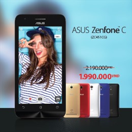 ASUS ZenFone C chỉ còn 1.990.000 đồng