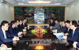 Phó Thủ tướng Nguyễn Xuân Phúc tiếp Bí thư Khu ủy Quảng Tây, Trung Quốc