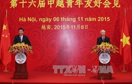 Tổng Bí thư và Chủ tịch Trung Quốc gặp đại biểu thanh niên hai nước 